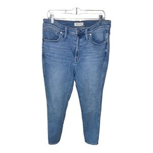 Madewell 10” High Rise Skinny Light Blue Wash Size 32P